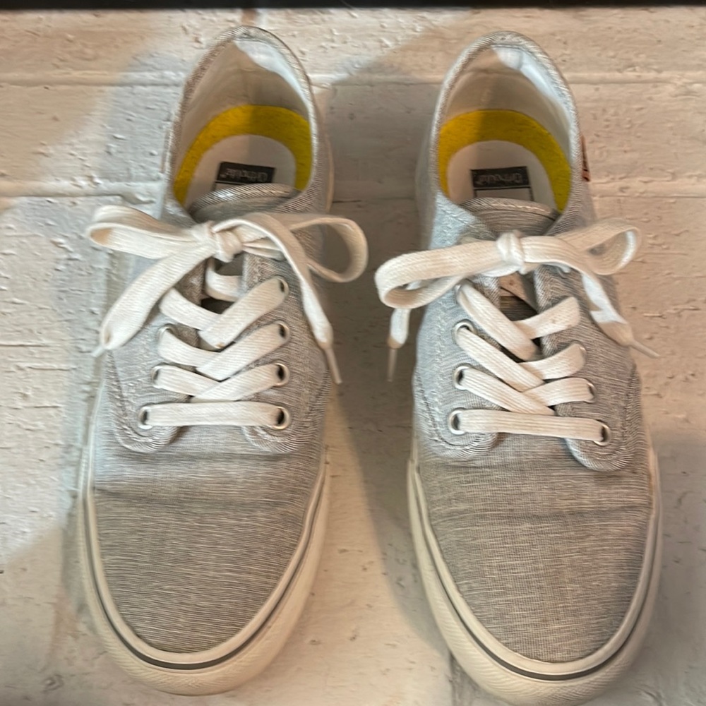 Gray lace up vans size 9